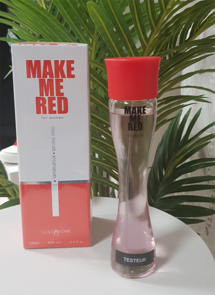 Eau de toilette Make Me Red femme ⋆ Goldarome Paris - 100ml