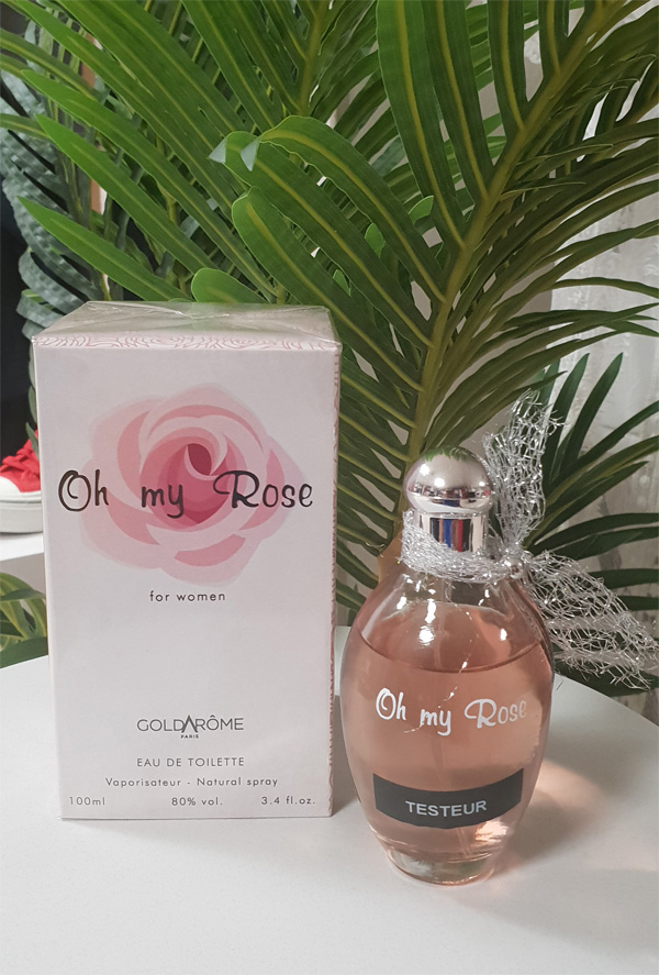 Eau de toilette Oh my Rose femme ⋆ Goldarome Paris - 100ml