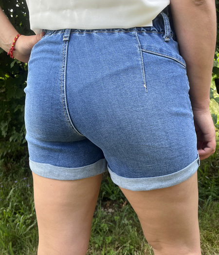 Short en jeans femme 02